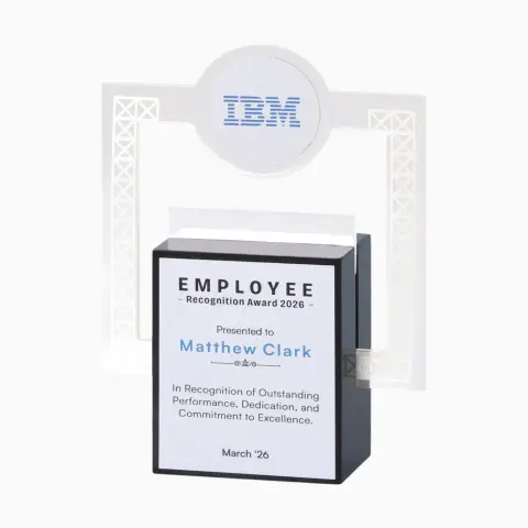 IBM Acrylic dealer excellence award